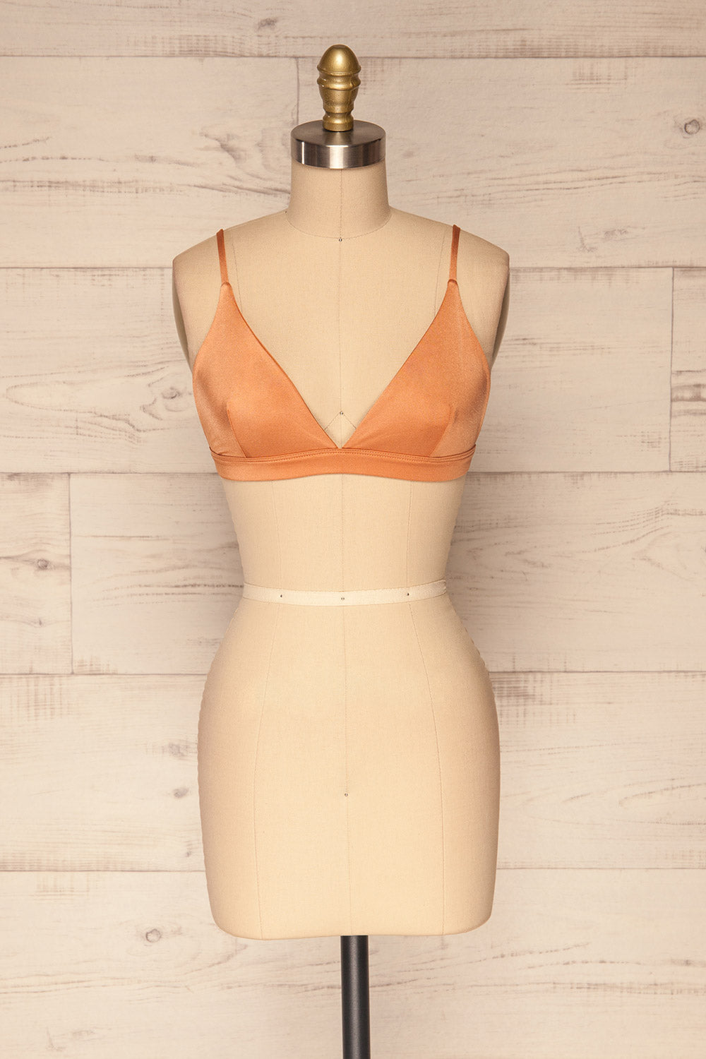 Lexie Orange Triangle Bralette | La Petite Garçonne Chpt. 2 front view