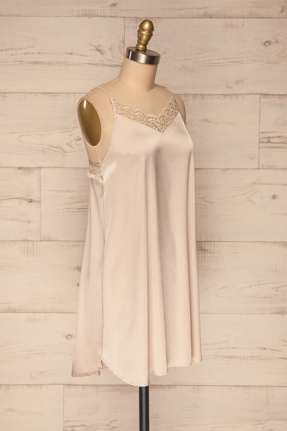 Lierre Champagne Nightie | Nuisette | La Petite Garçonne Chpt. 2 side view