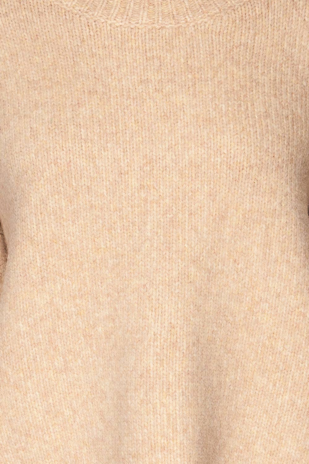 Listalin Beige Cropped Knit Sweater | La petite garçonne fabric