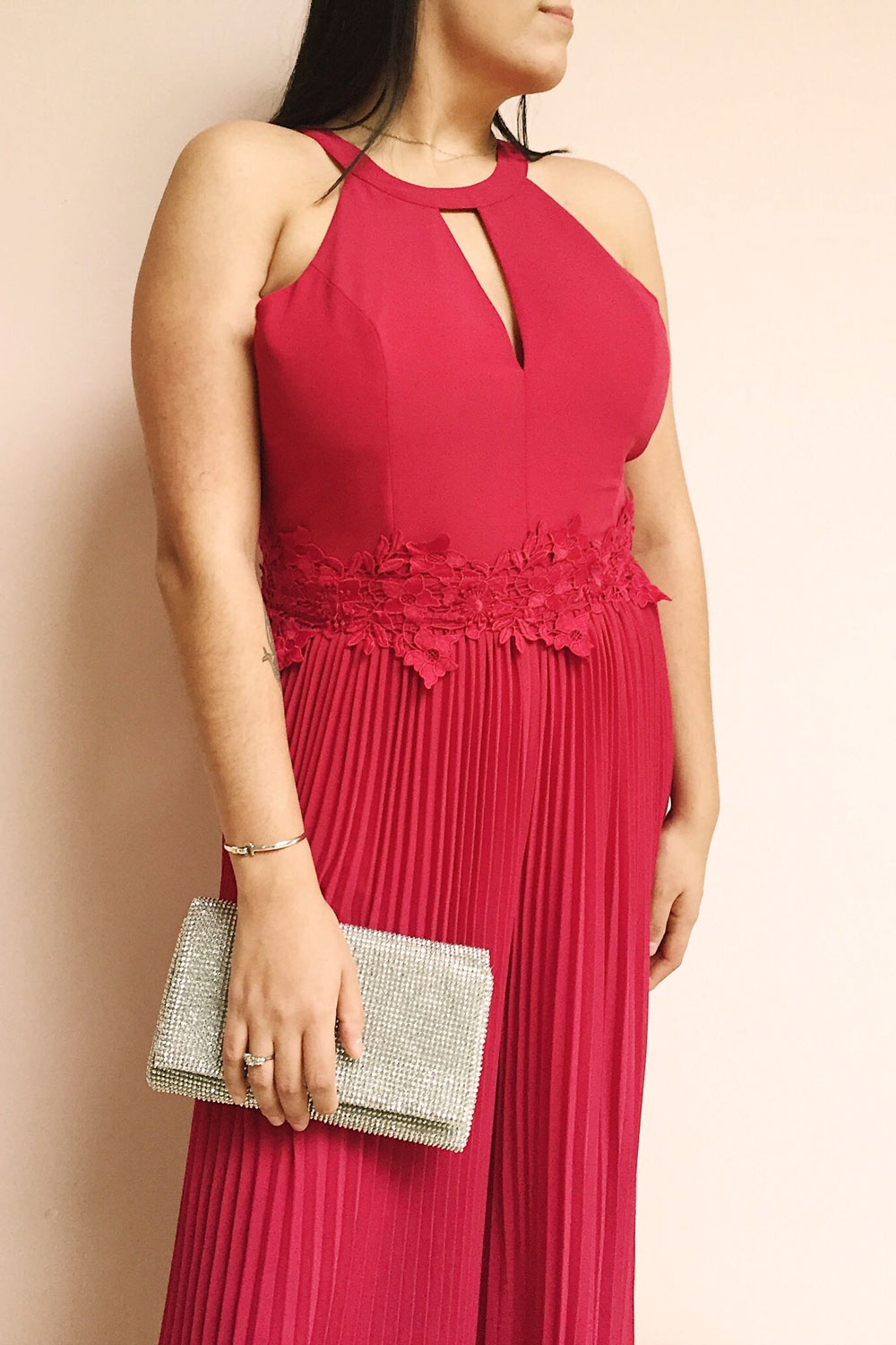 Liurada High Neck Jumpsuit | Combinaison | Boutique 1861 model close up