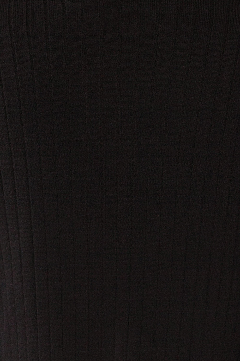 Lixa Black Faux-Wrap Long Sleeve Top | La petite garçonne fabric