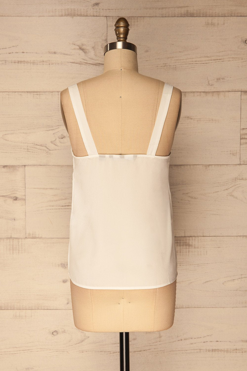 Louros White V Neck Camisole | La Petite Garçonne