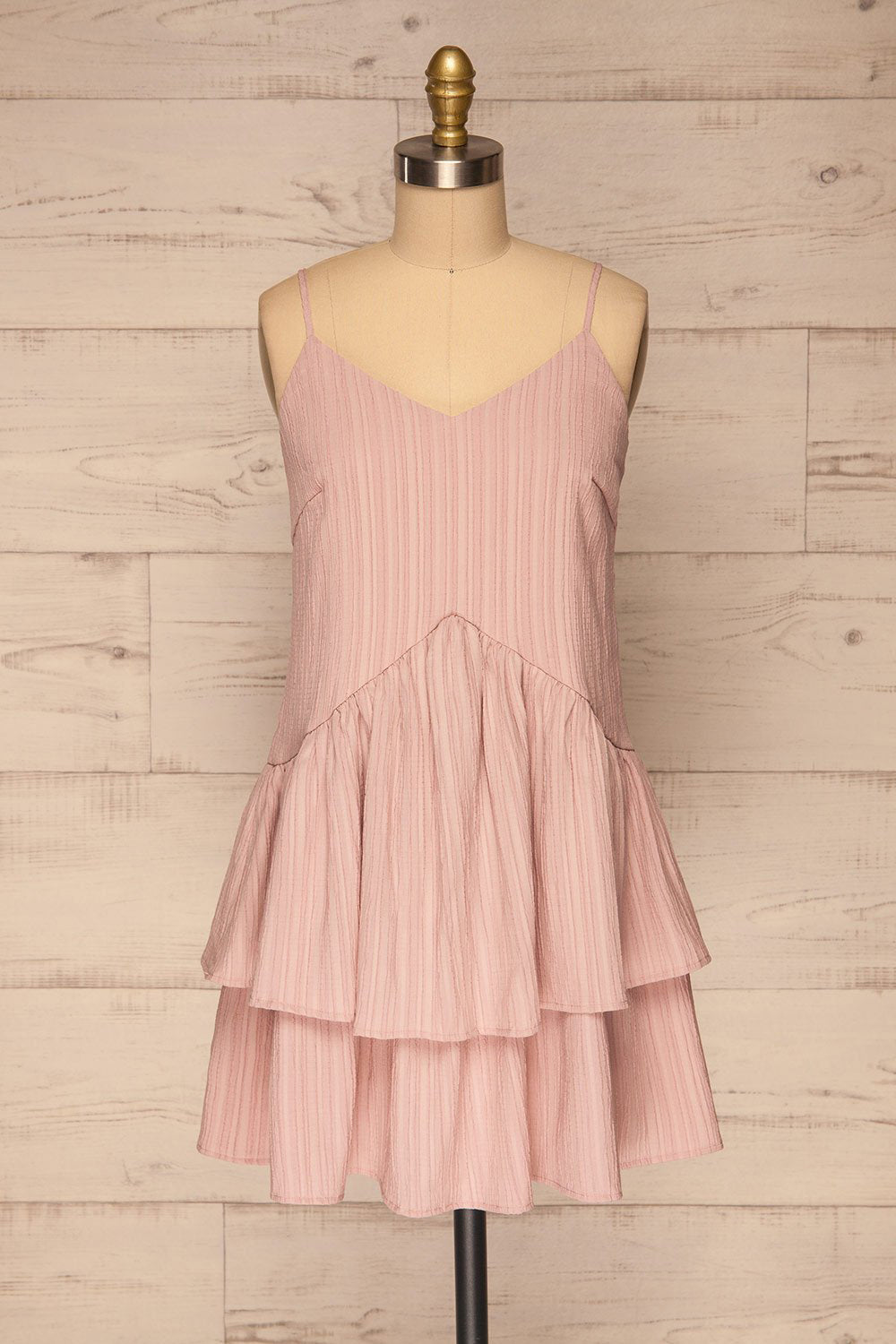 Lozola Lilac Layered Short Dress | La petite garçonne