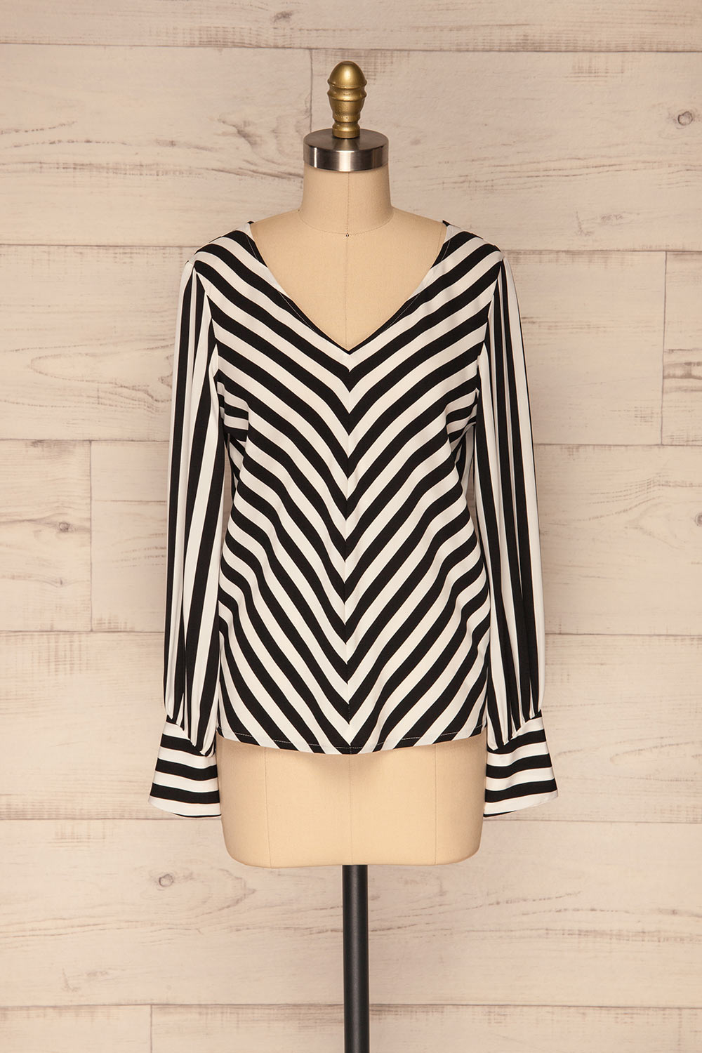 Lublin Stripes Top | Haut Ligné front view | La Petite Garçonne