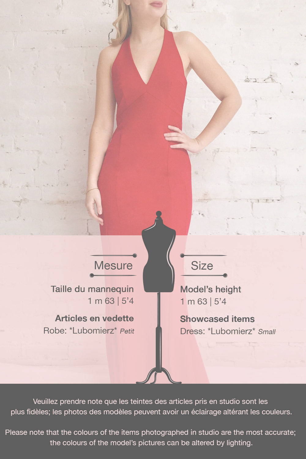 Lubomierz | Red Halter Maxi Dress