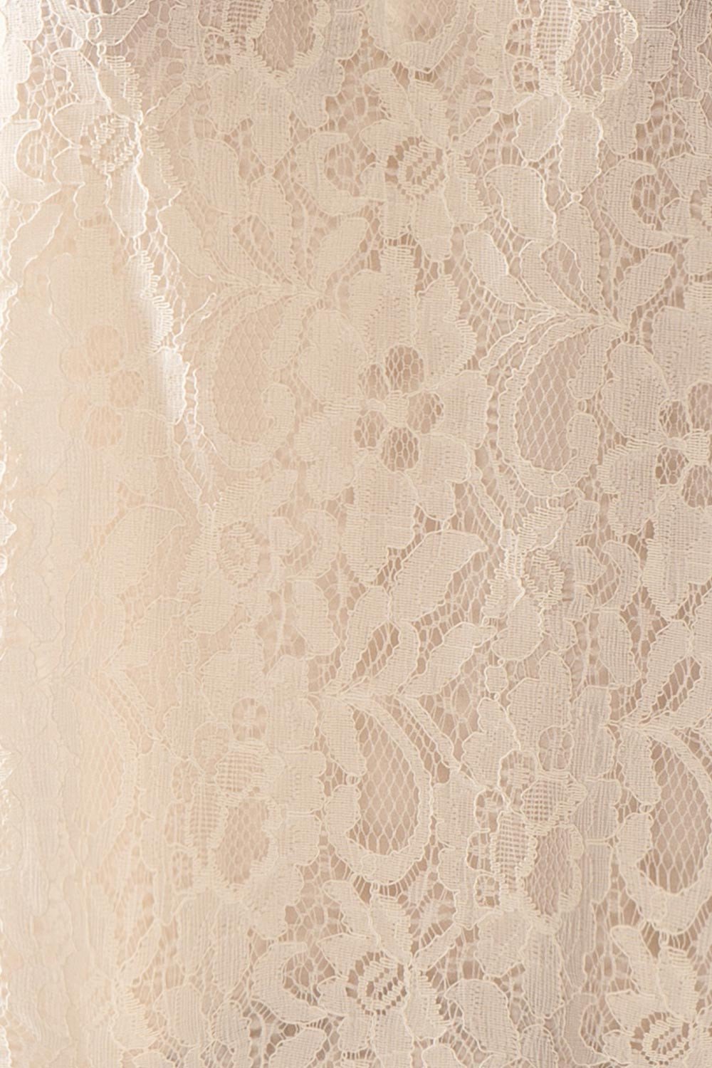 Lynnie Light - White lace ruffled blouse 8