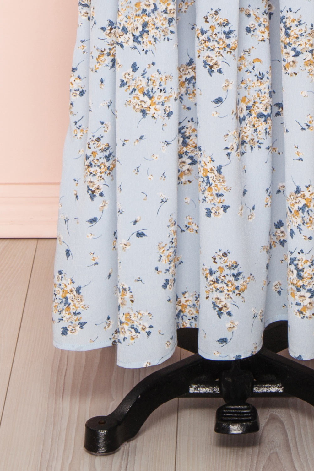 Mahealani Light Blue Floral Layered A-Line Dress | Boutique 1861