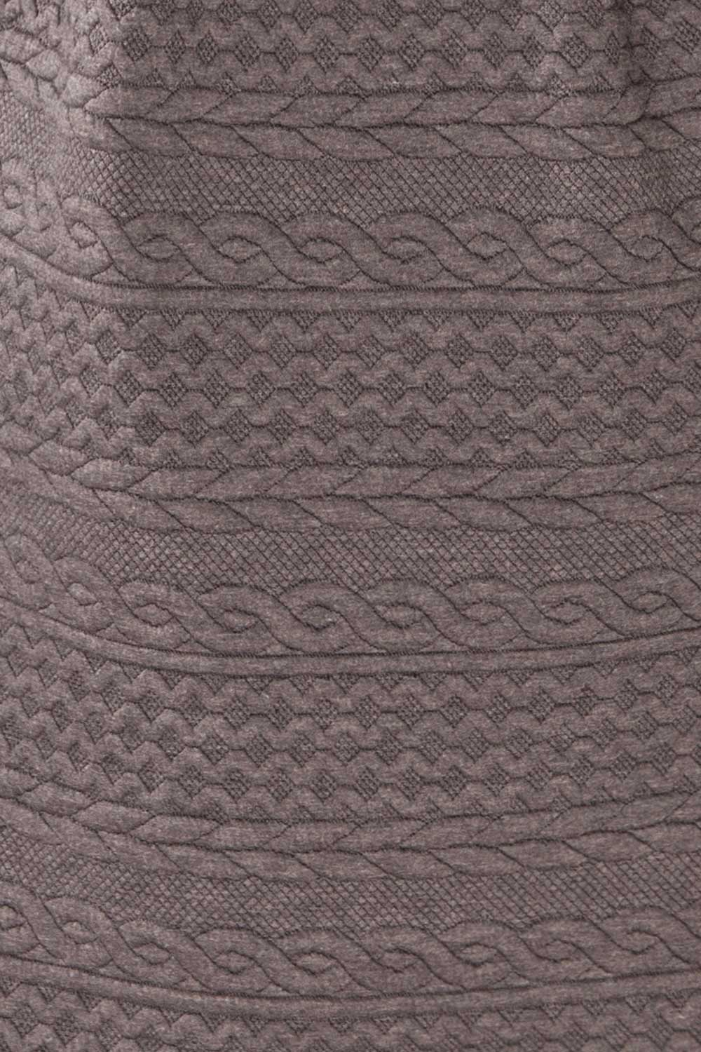 Maihori Short Grey Knitted Dress | La petite garçonne fabric