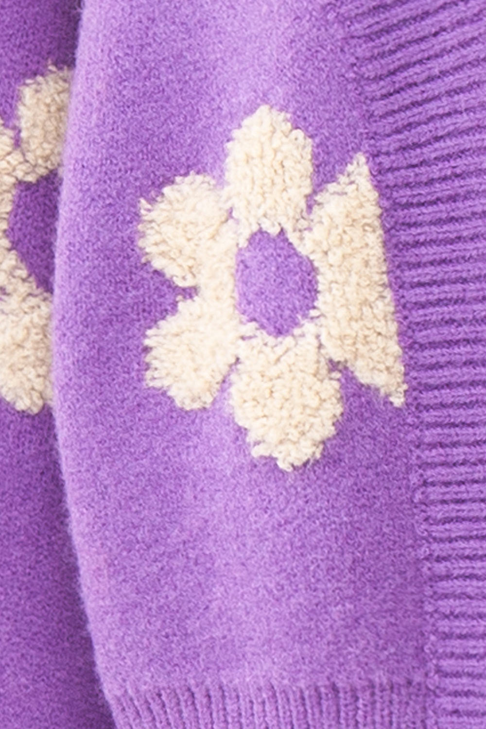 Mairin Knitted Cardigan w/ Flower Embroidery | Boutique 1861 fabric