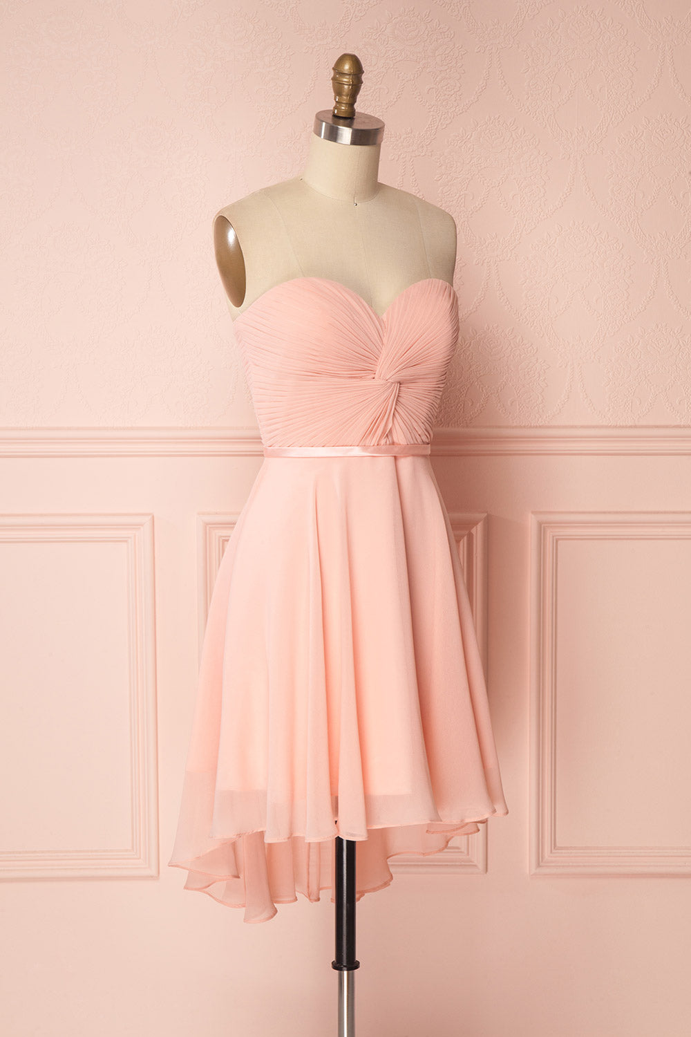 Maliha Blush Pink Bustier A-Line Prom Dress | Boudoir 1861
