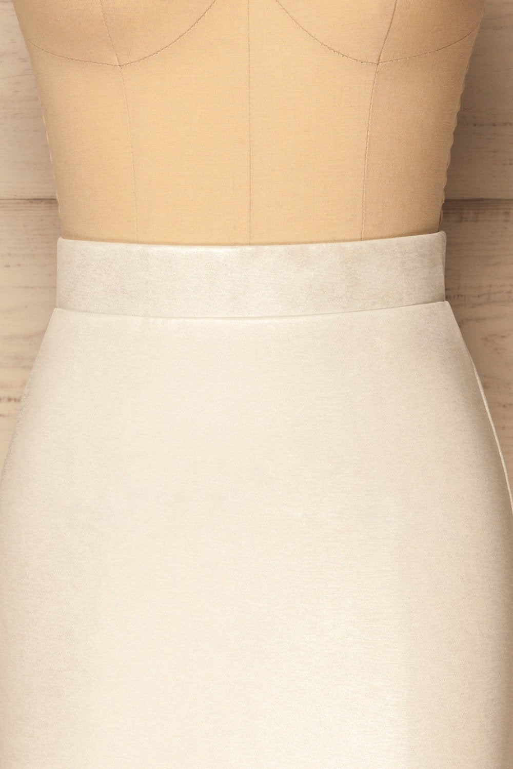 Marenkov Grey & Silver Glittery Pencil Skirt | La Petite Garçonne