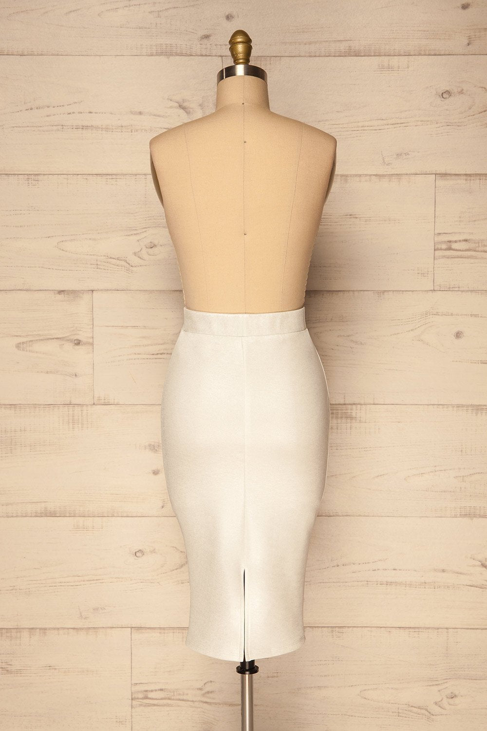 Marenkov Grey & Silver Glittery Pencil Skirt | La Petite Garçonne