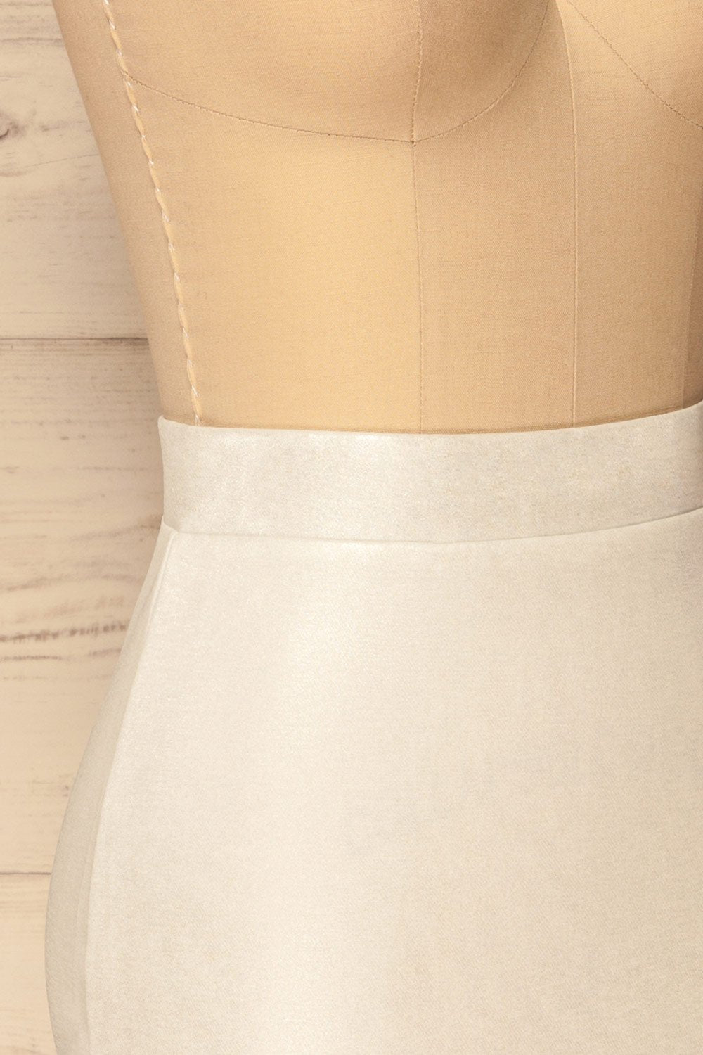 Marenkov Grey & Silver Glittery Pencil Skirt | La Petite Garçonne