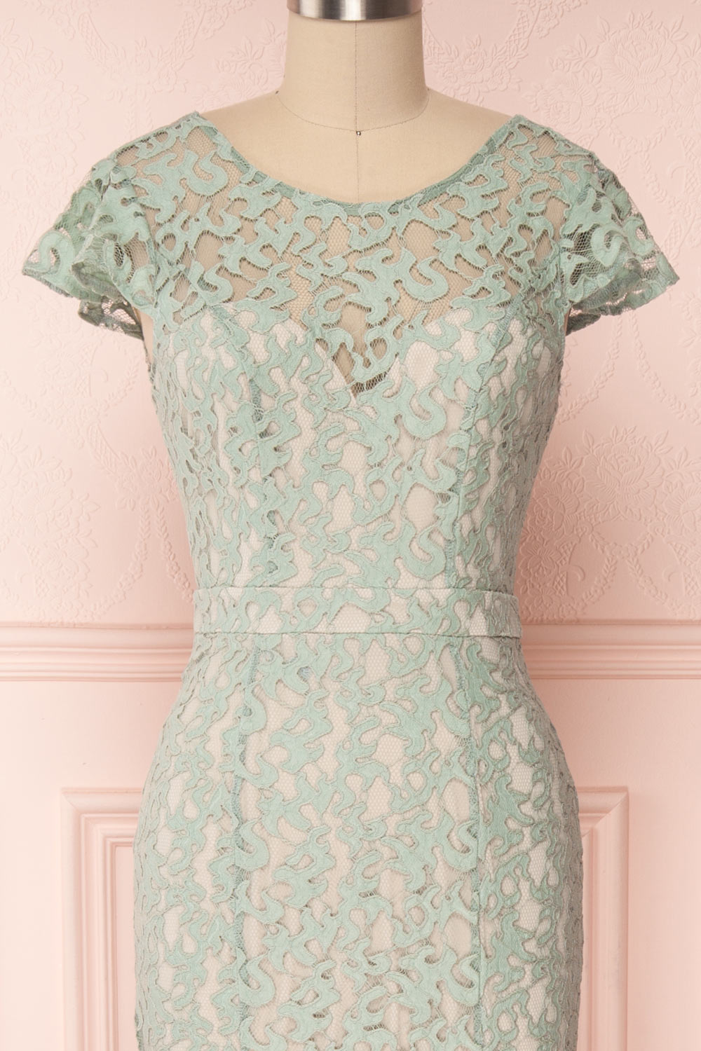 Marianne | Green Lace Gown