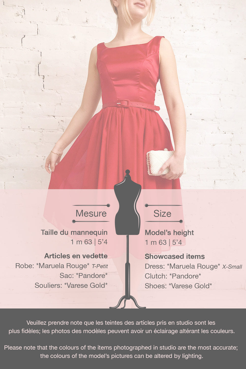 Maruela Rouge Red A-Line Flared Midi Dress | Boutique 1861 template