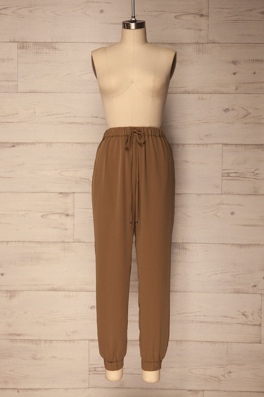 Maubeuge Khaki Lightweight Straight Leg Pants | La Petite Garçonne