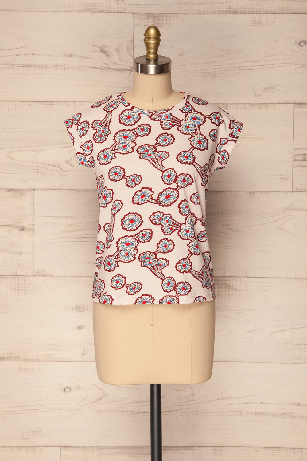 Merdorp Colourful Floral Pattern T-Shirt | La Petite Garçonne 1