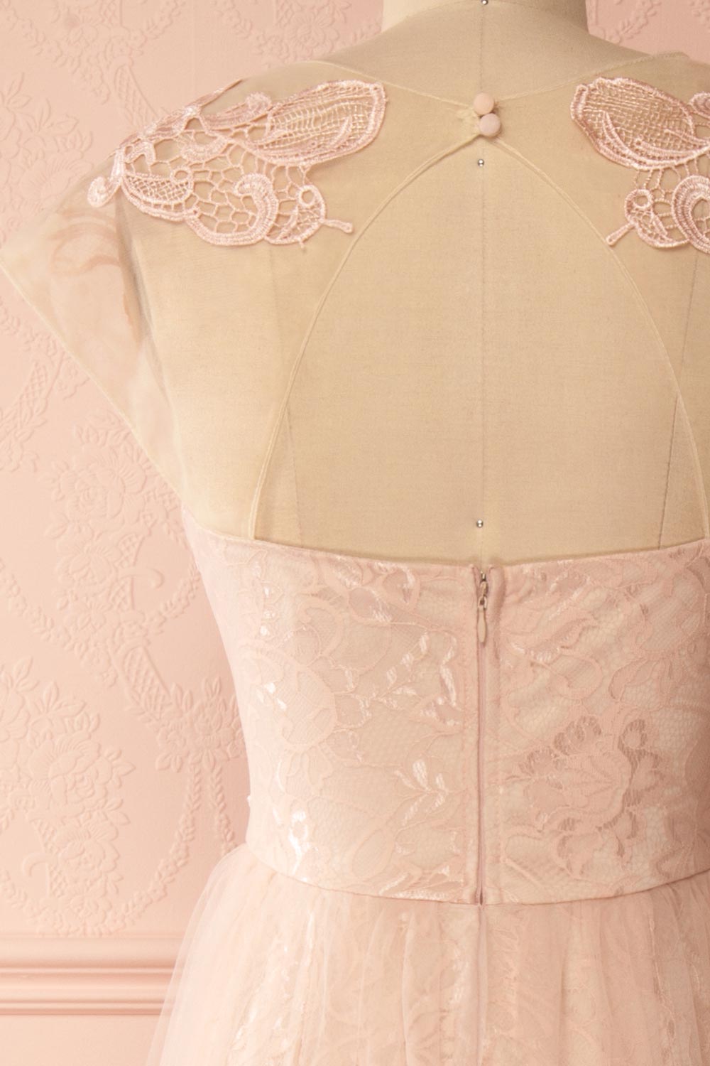 Mesquida Light Pink Tulle & Lace Mermaid Dress | Boudoir 1861