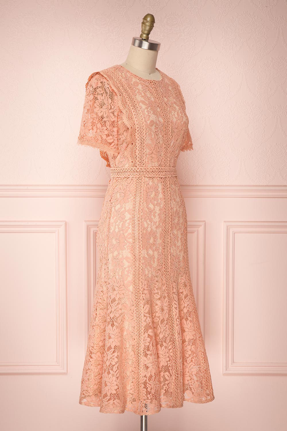 Meteniti | Pink Lace Dress
