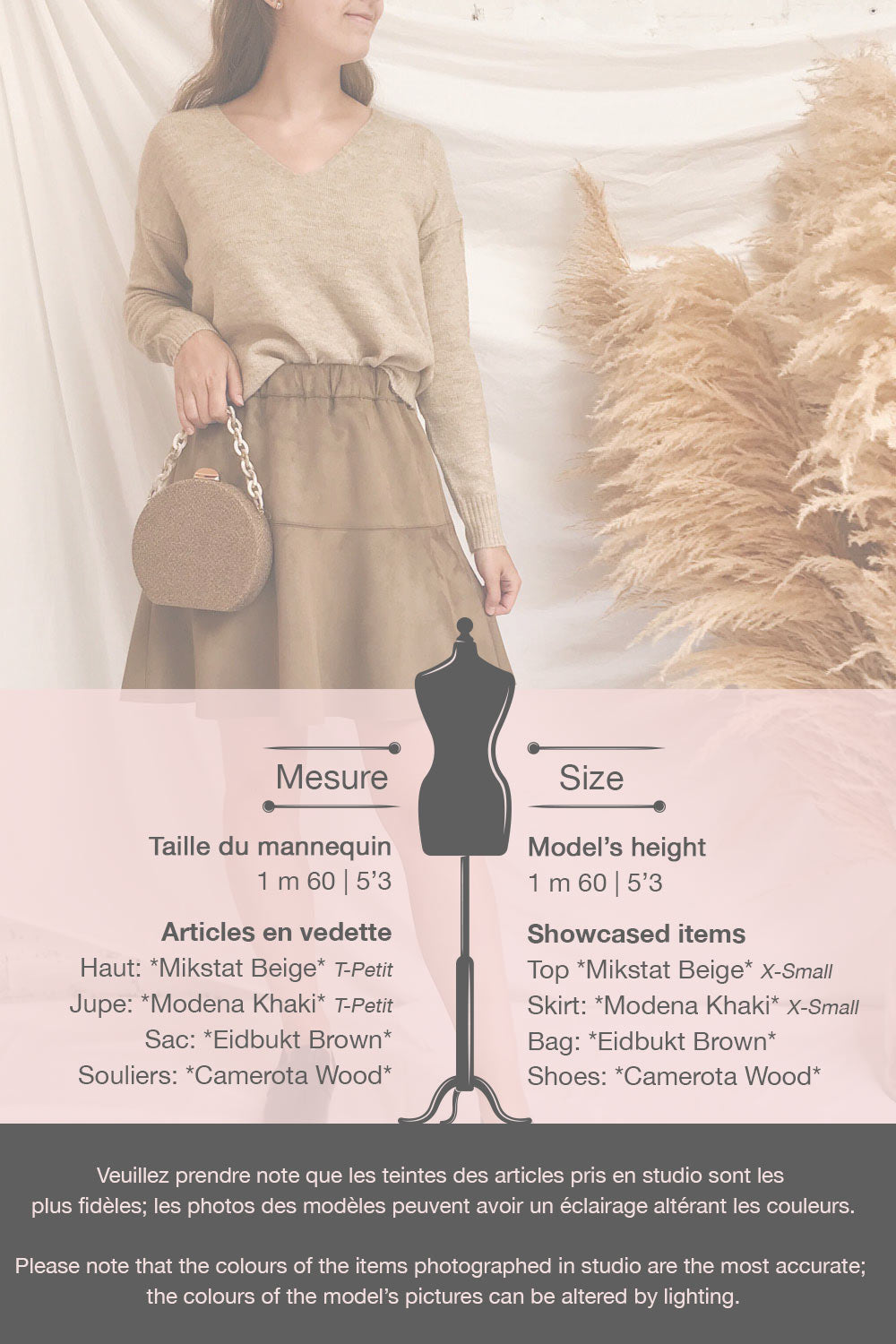 Mikstat Beige V-Neck Knit Sweater | La petite garçonne template