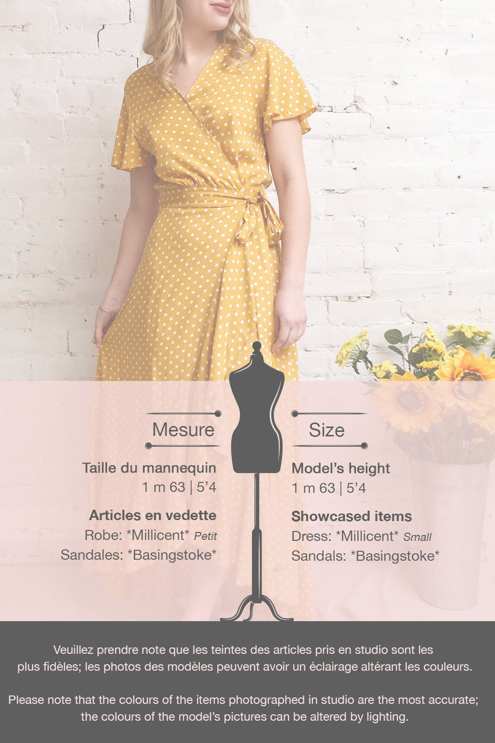 Millicent Yellow & White Polka Dot Dress | Boutique 1861 template