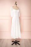 Mirabella White Off-Shoulder Maxi Dress side view | Boudoir 1861