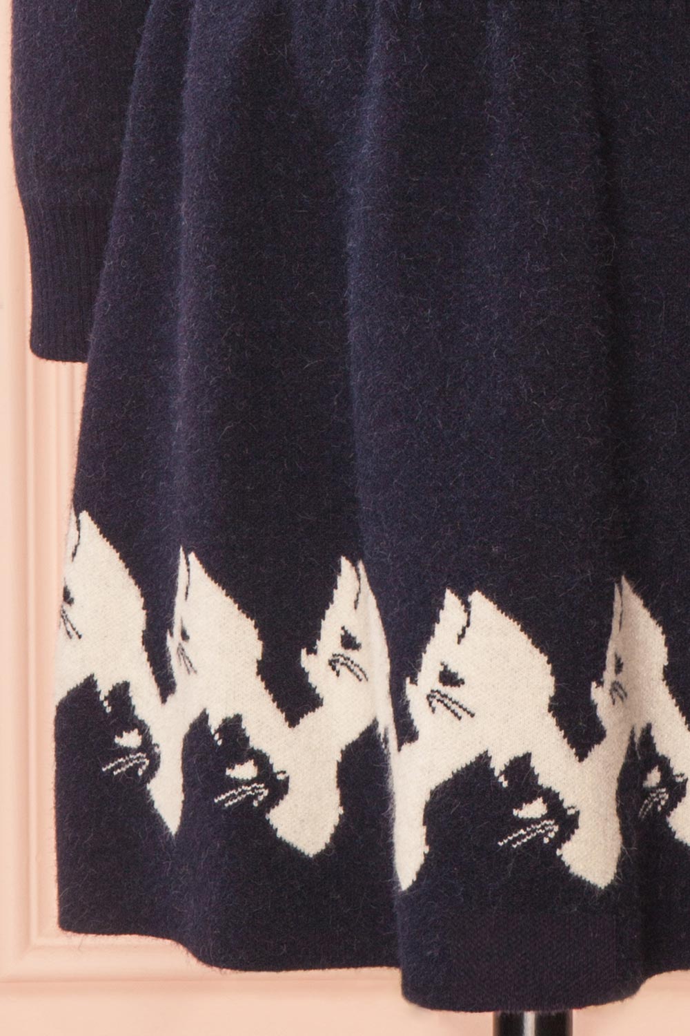 Miyuki Mini Kids Navy Knit A-Line Dress | Boutique 1861