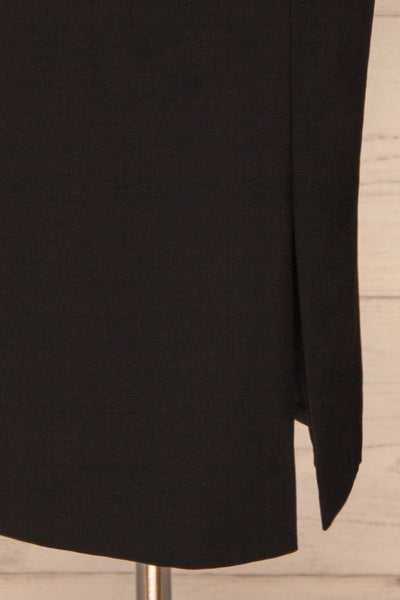 Moffat Black Fitted Midi Dress skirt | La petite garçonne