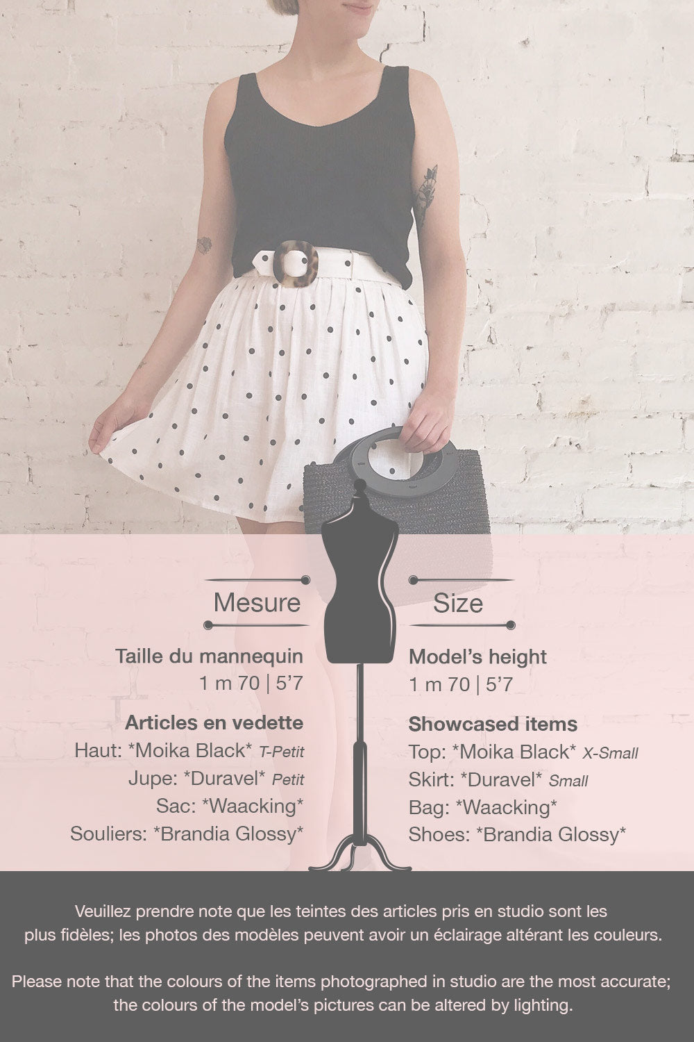 Duravel White Polka Dot Short Skirt | La petite garçonne template