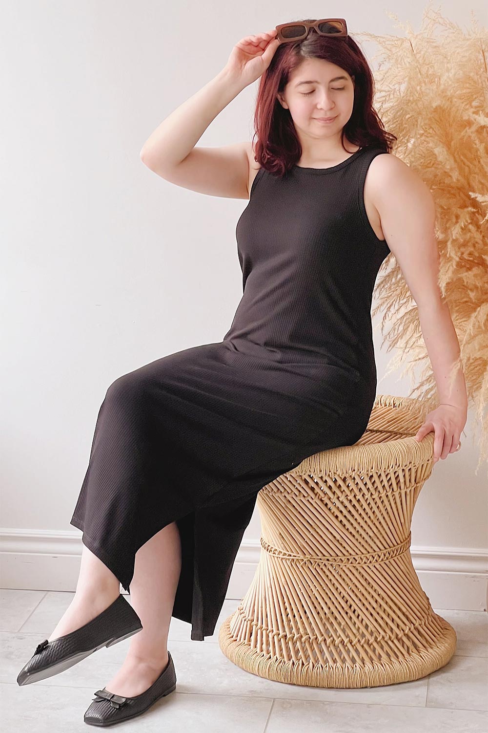 MONICA NOIR/BLACK on model