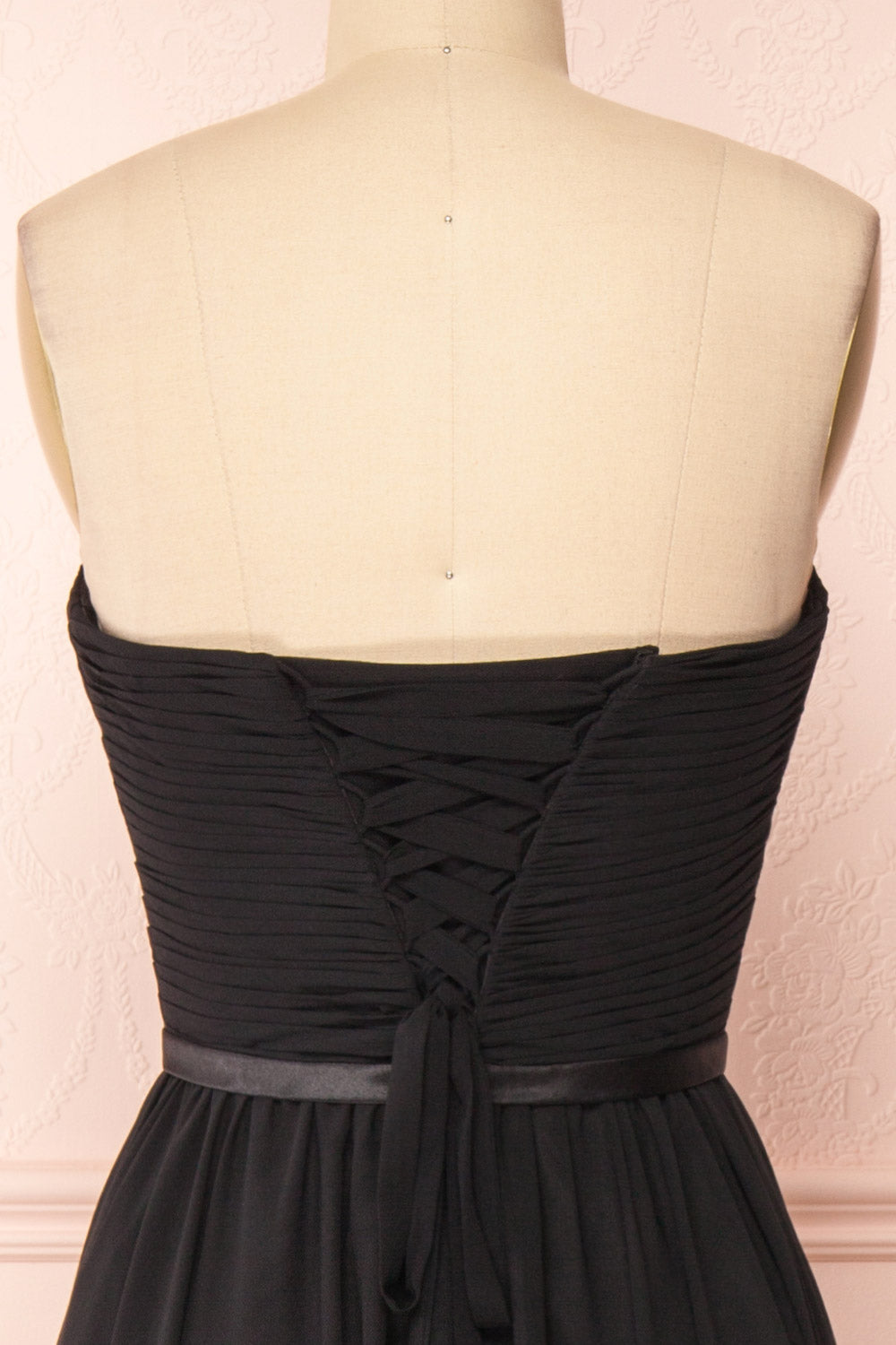 Myrcella Black Corset Back Gown | Boudoir 1861 back close-up