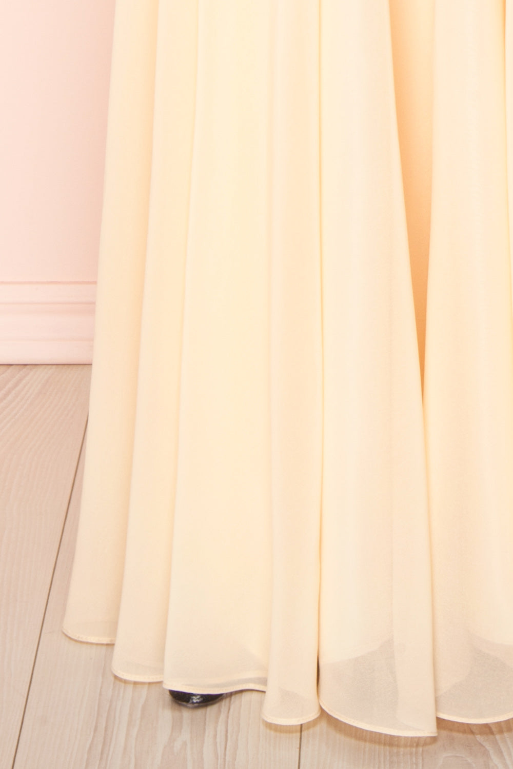 Myrcella Champagne Cream Corset Back Gown | Boudoir 1861 bottom