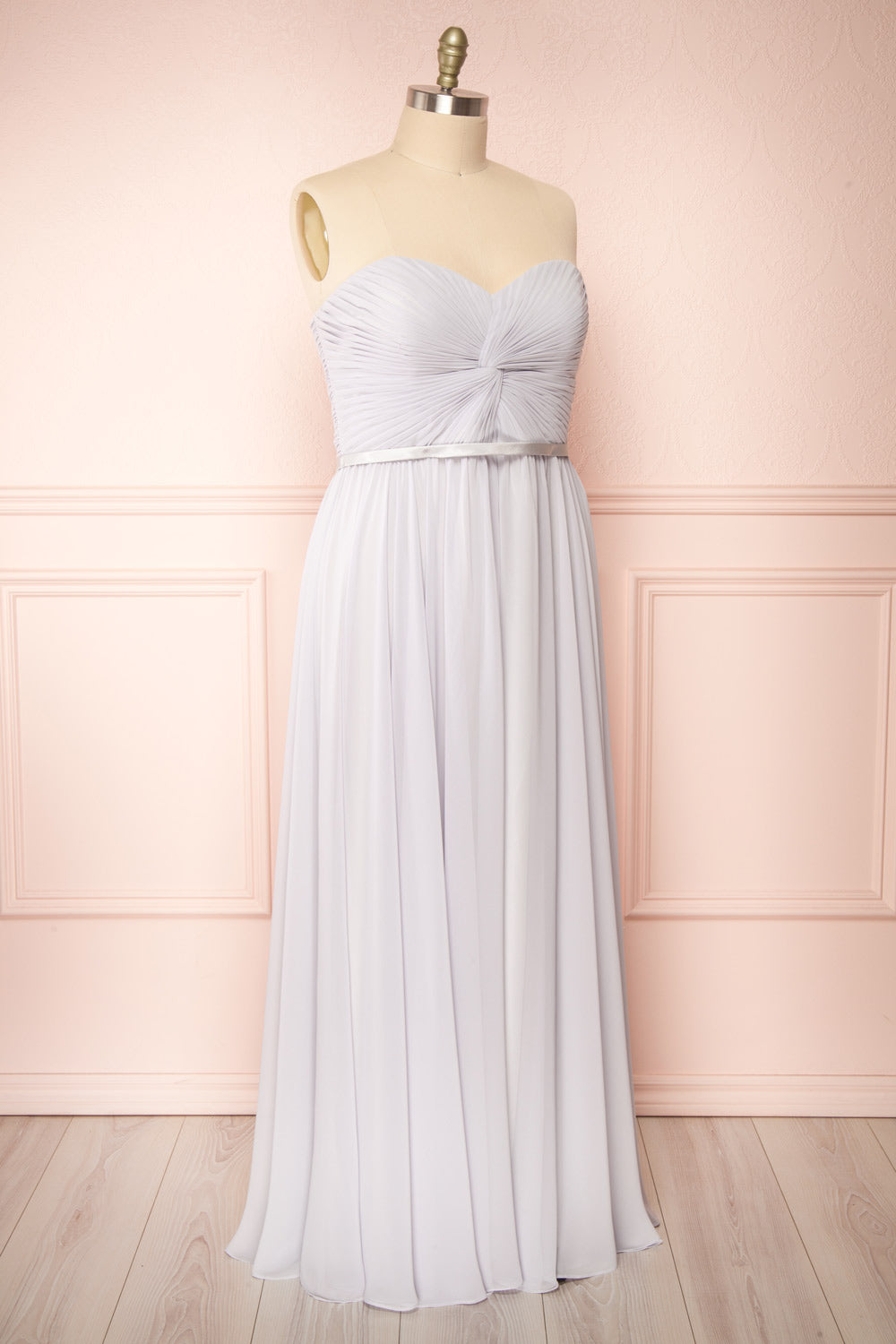 Myrcella Grey Corset Back Gown | Boudoir 1861 plus side