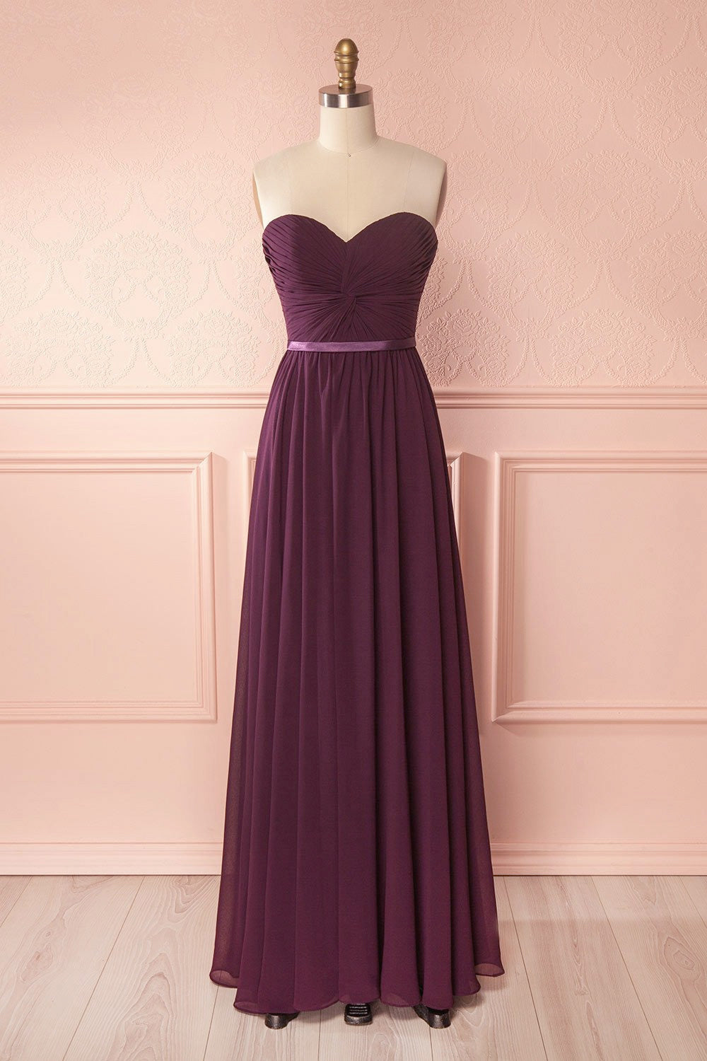 Myrcella Eggplant Corset Back Gown | Boudoir 1861