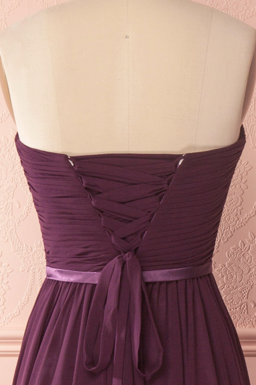 Myrcella Eggplant | Purple Chiffon Dress
