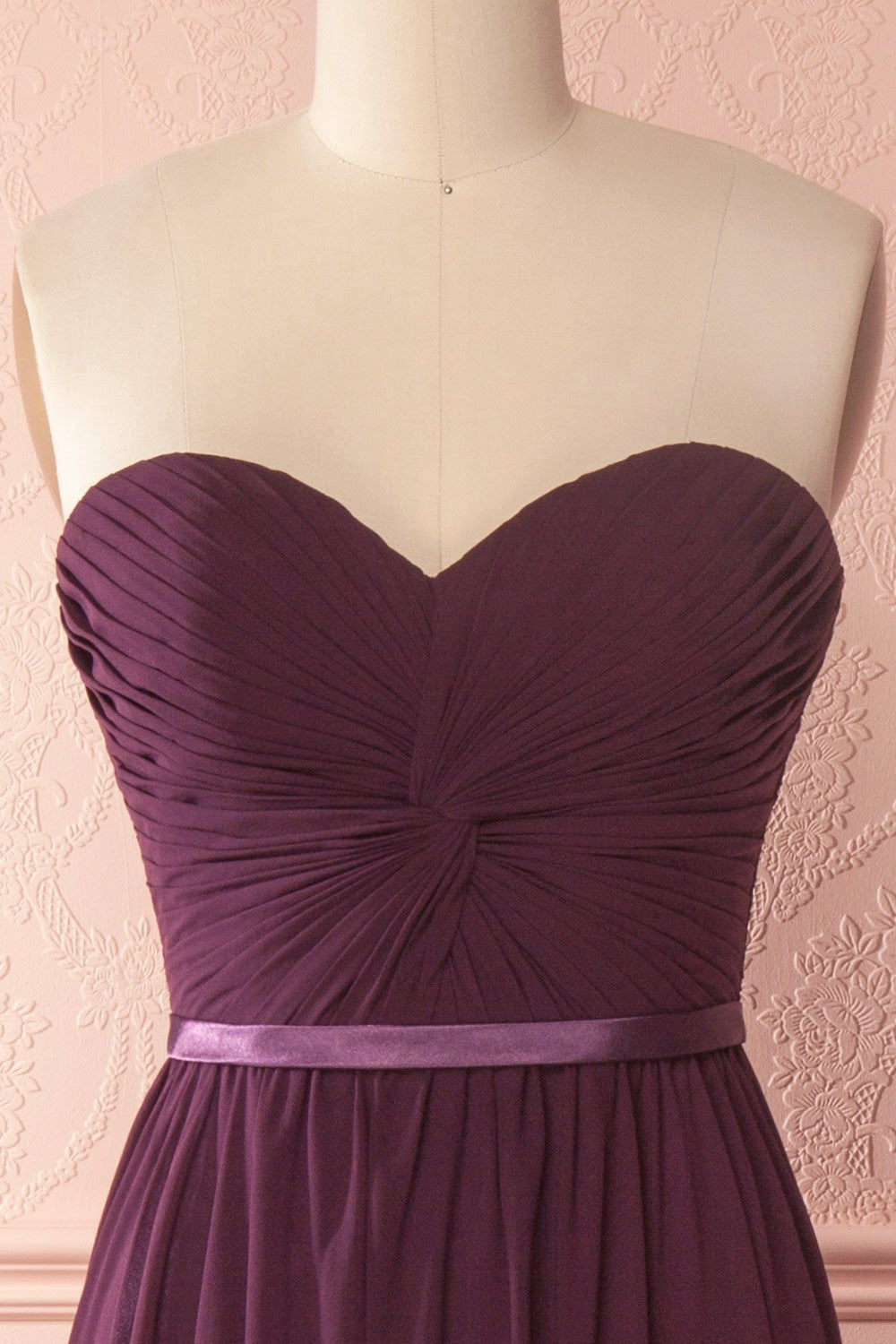 Myrcella Eggplant | Purple Chiffon Dress