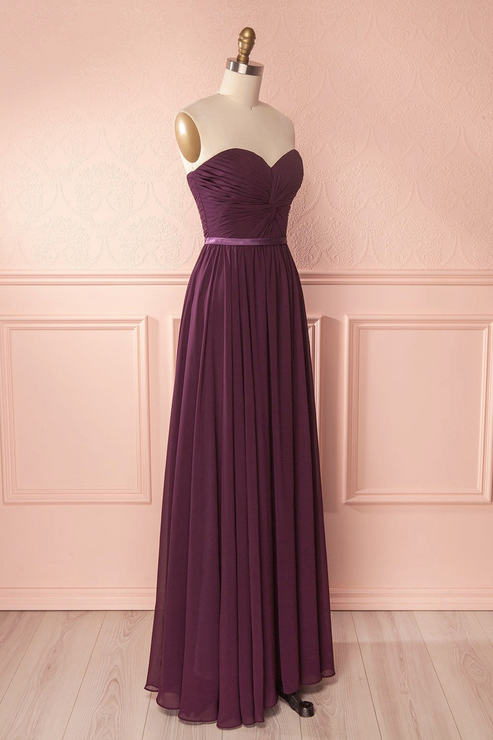 Myrcella Eggplant | Purple Chiffon Dress