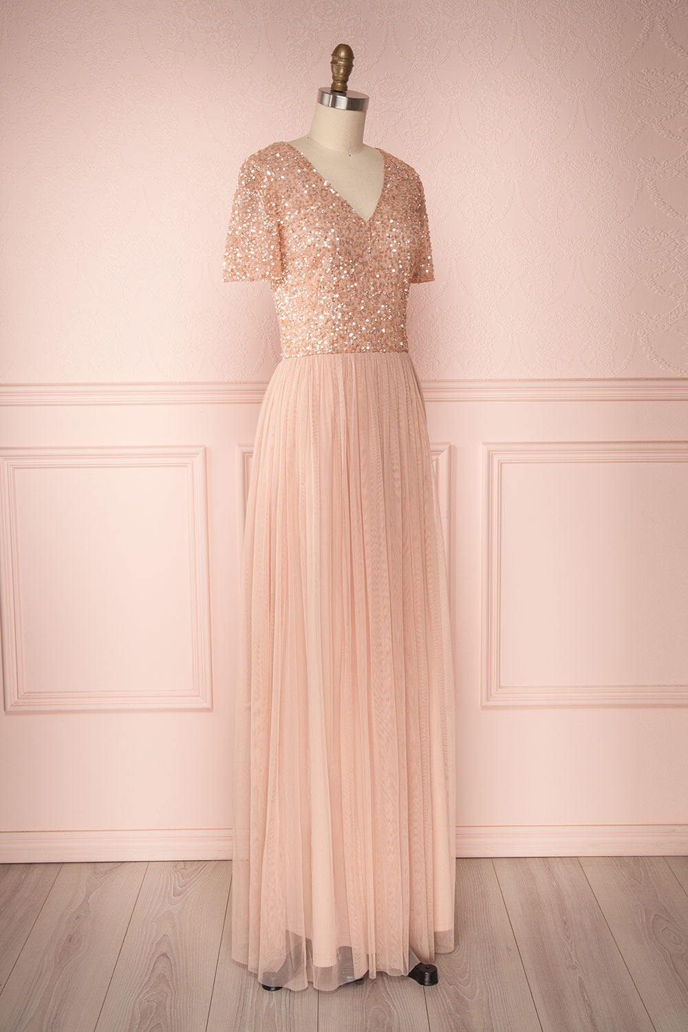 Naëlle Rose | Pink Sequined Gown