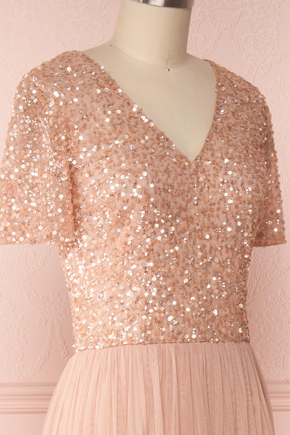 Naëlle Rose | Pink Sequined Gown