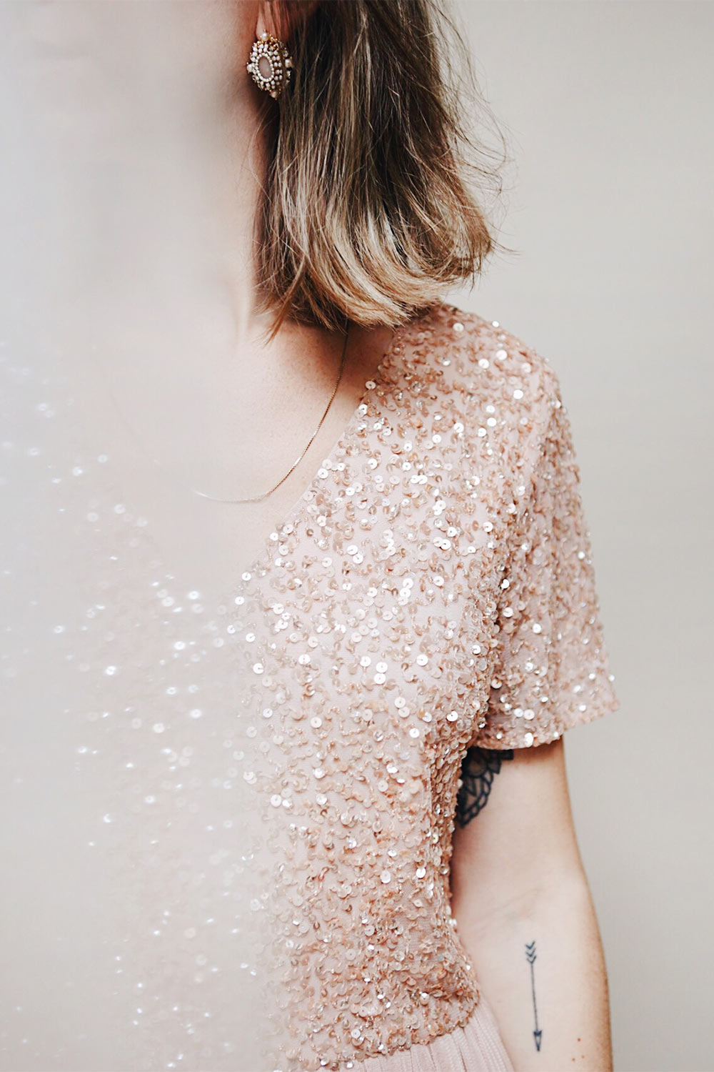 Naëlle Blue | Blue Sequined Gown