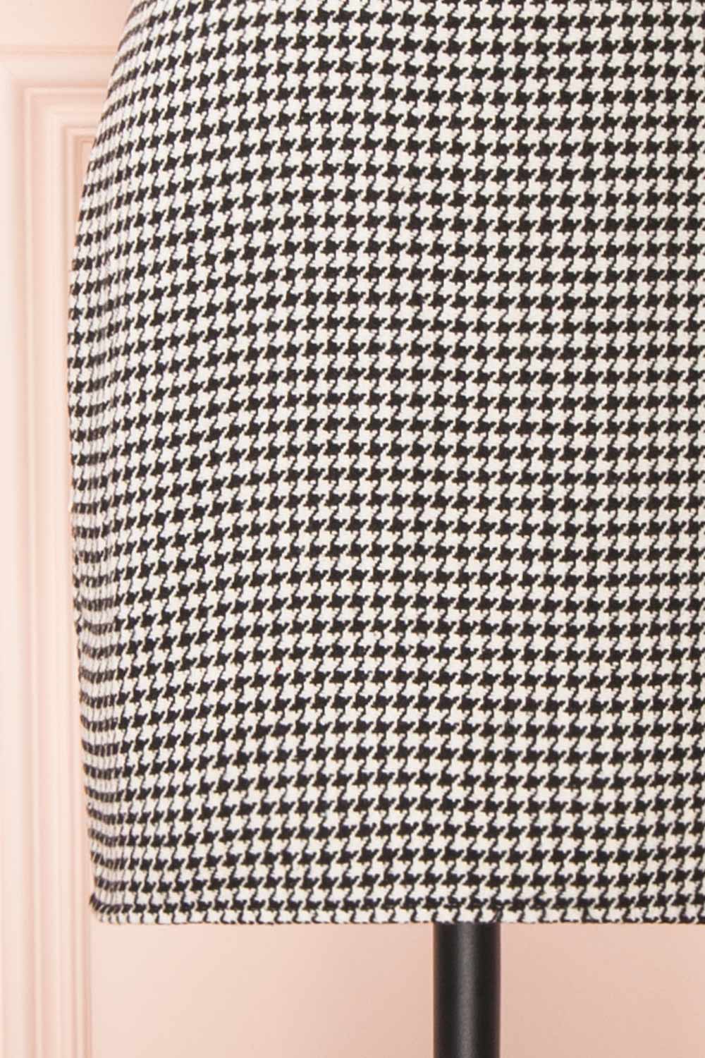 Naia Short Lace Collar Houndstooth Dress | Boutique 1861 bottom