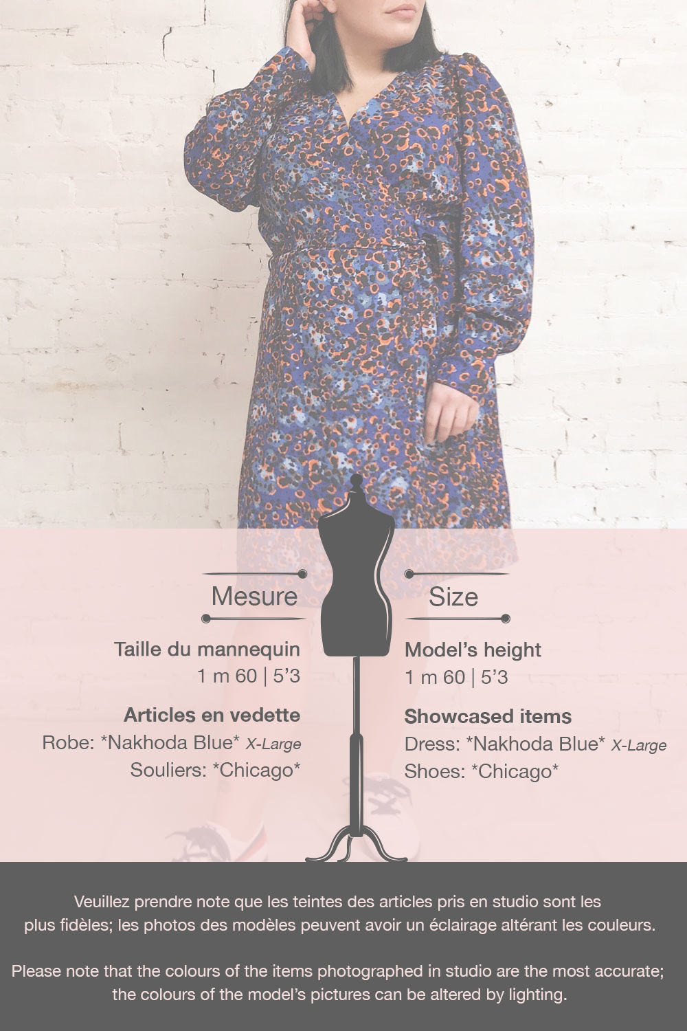 Nakhoda Blue Wrap Dress | La Petite Garçonne template