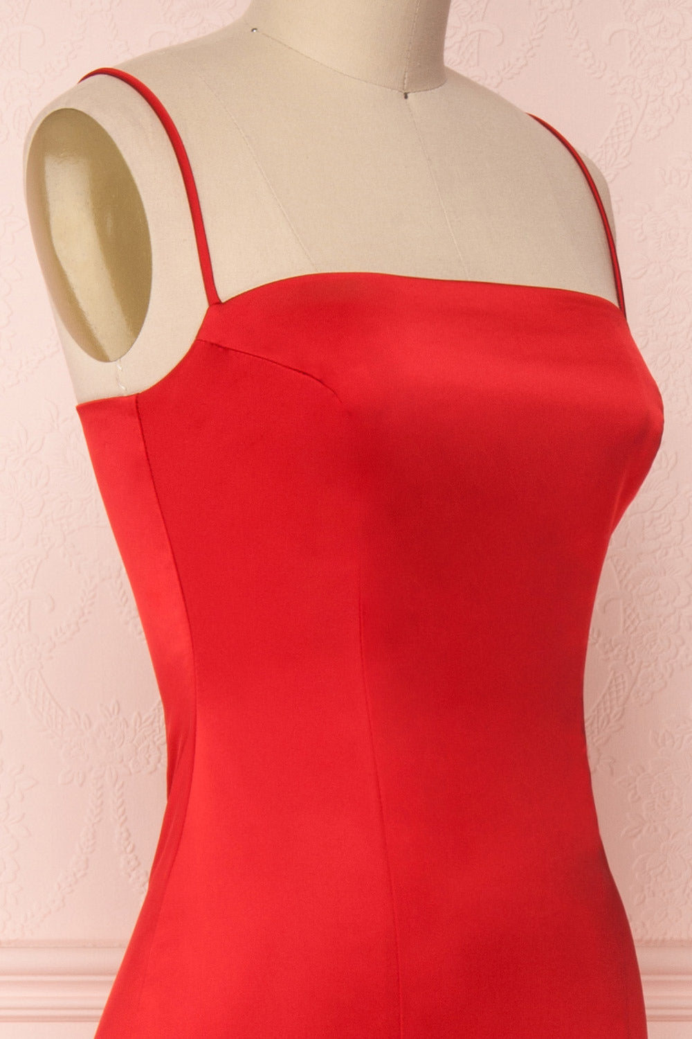 Naomie Rouge | Robe Maxi Satinée