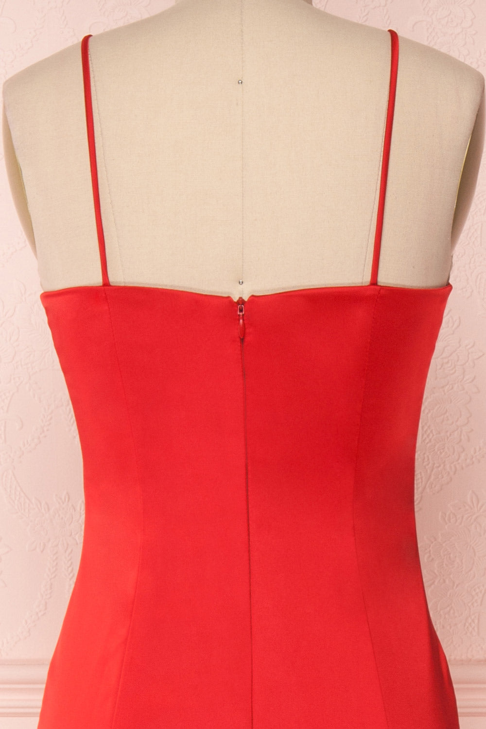 Naomie Rouge | Robe Maxi Satinée