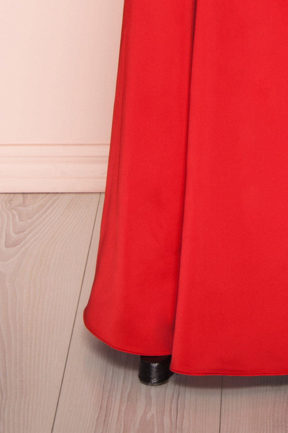 Naomie Rouge | Robe Maxi Satinée