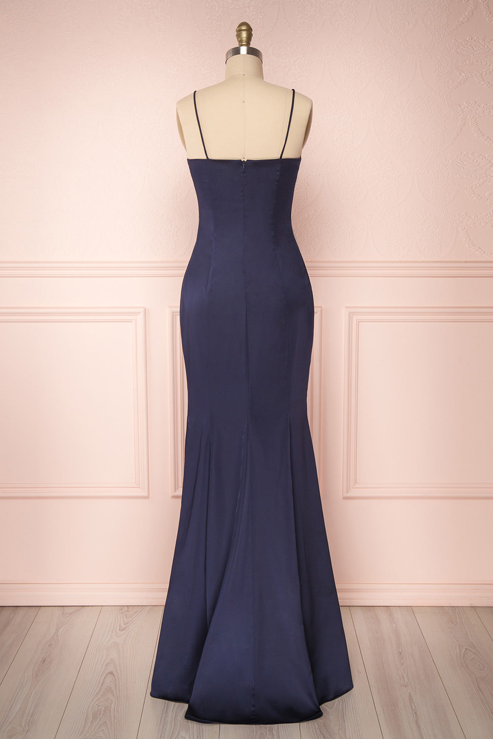 Naomie Navy | Silky Mermaid Gown