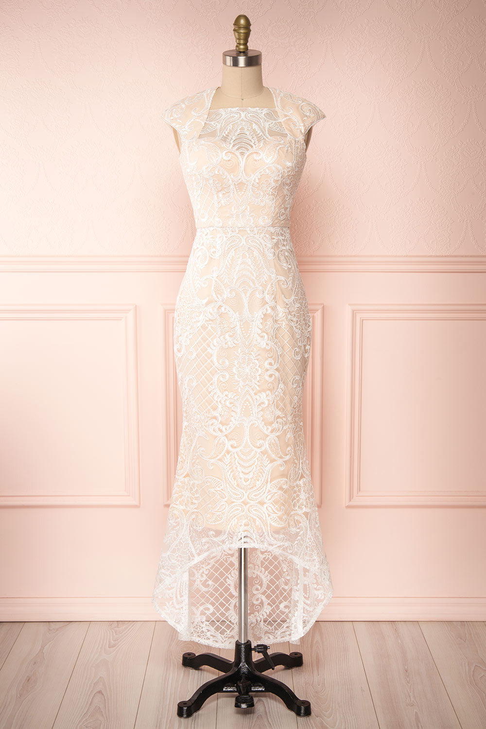 Narcissa Blush High-Low Mermaid Gown | Boudoir 1861