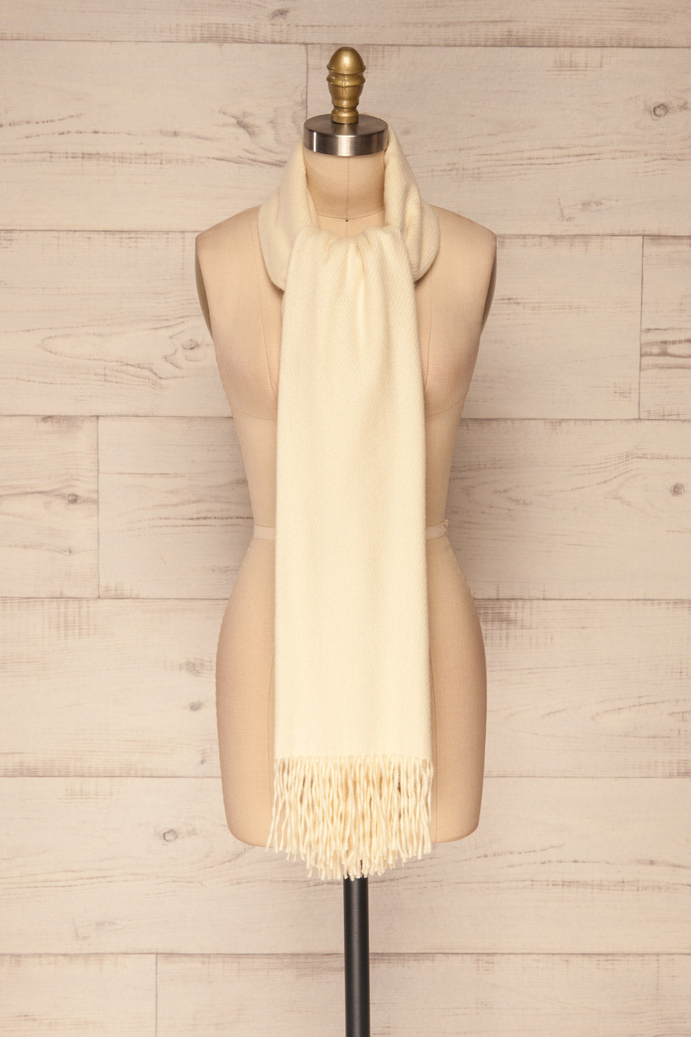 Neige Doree Beige Soft Knitted Scarf | La petite garçonne simple