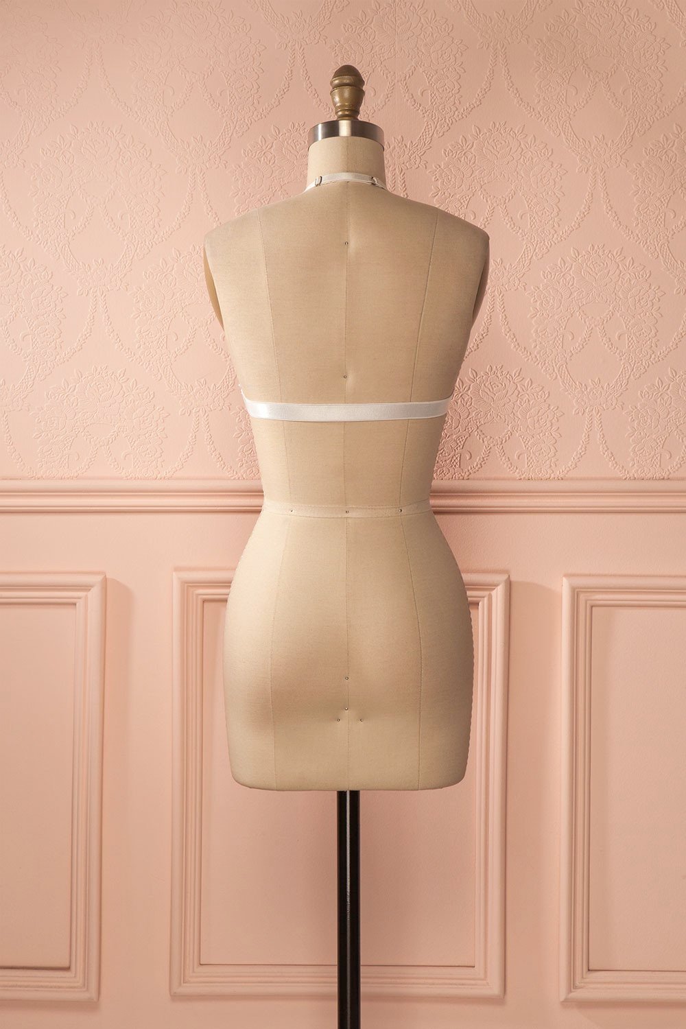 Norianne - White lace halter bralette