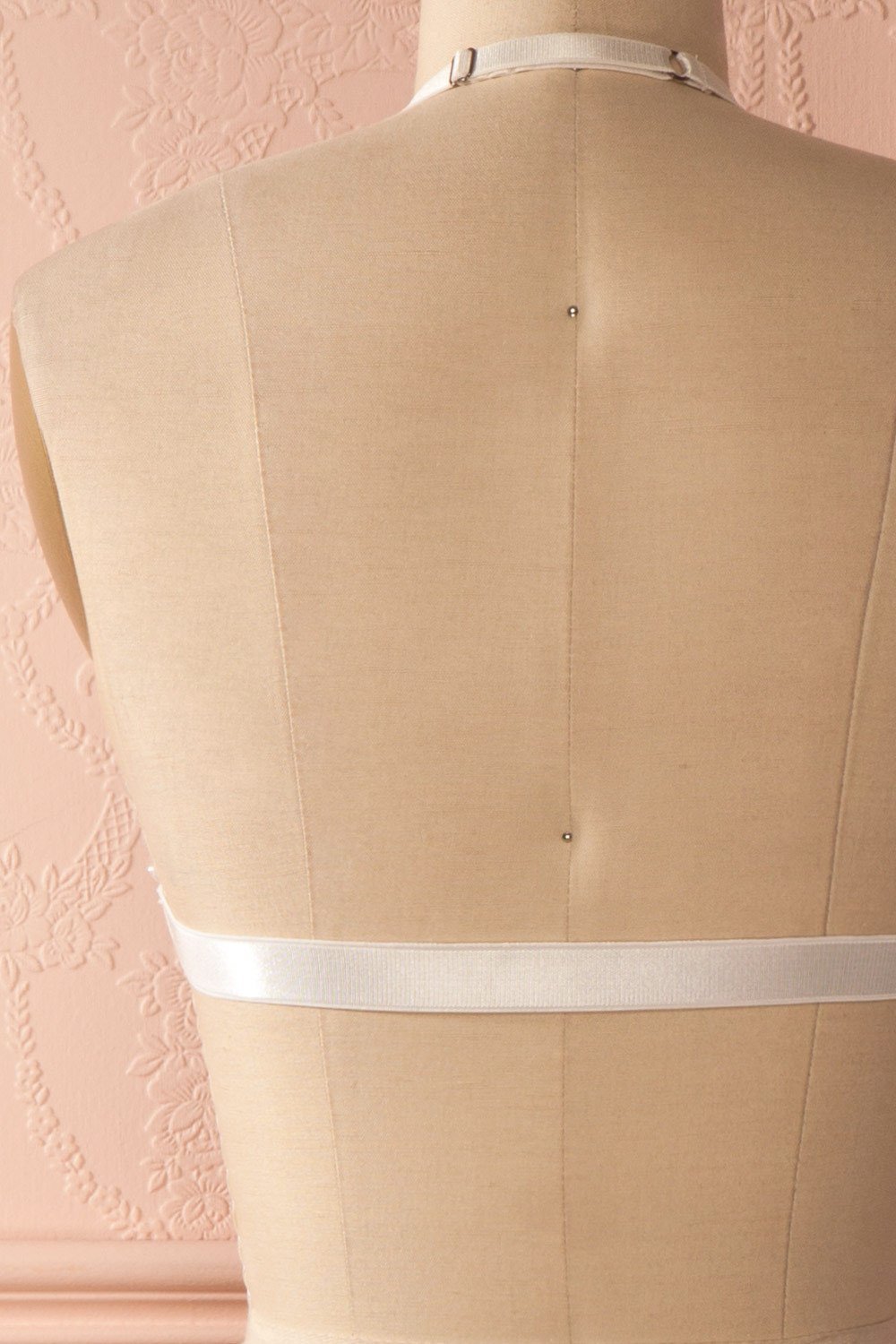 Norianne - White lace halter bralette